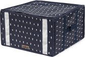 vacuüm opbergtas Kasuri 42 x 40 x 25 cm blauw M