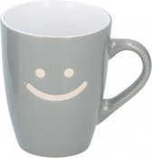 mok 300 ml keramiek 8,5 x 10,5 cm grijs