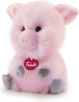 Trudi Fluffy Knuffel Varken 20 cm - Hoge kwaliteit pluche knuffel - Knuffeldier voor jongens en meisjes - Roze - 15x20x10 cm maat S