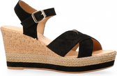 Lazamani  - Sandaal sleehak suede - Black - 42