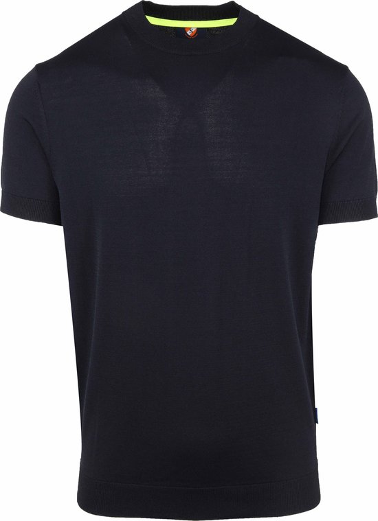 Suitable - T-shirt Donkerblauw O-Hals - Heren - Maat M - Regular-fit