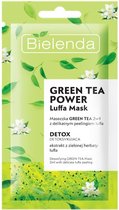 Bielenda - Masque facial au thé vert - Masque facial au thé vert avec cajeme vert 2 en 1