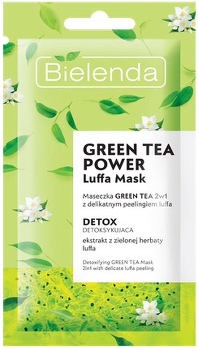 Goedkoopste Bielenda - Green Tea Facial Mask - Green Tea Facial Mask With Green Cajeme 2 In 1