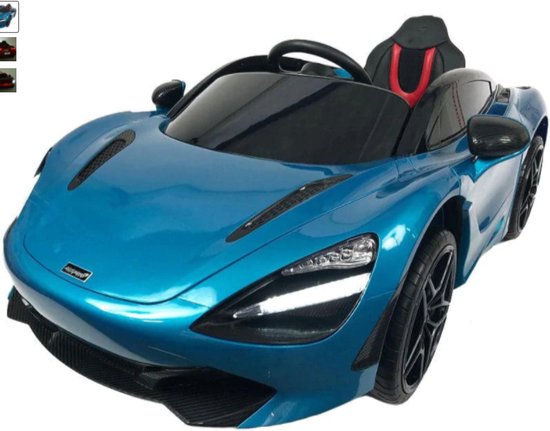 Thumbnail van een extra afbeelding van het spel McLaren 720S Kinderauto 12 Volt + 2.4G RC (blauw met MP4) met afstandsbediening