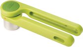 knoflookpers Helix 17,5 x 4,5 RVS/nylon groen