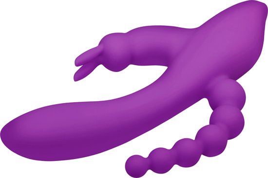 EIS, vibromasseur, vibromasseur Rabbit 3 en 1, 21,5 cm, étanche, 2 moteurs,... 
