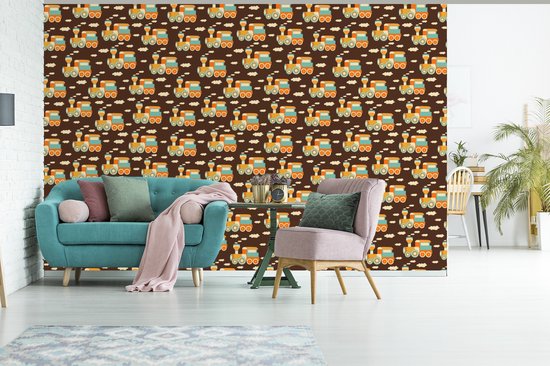 Papier peint - Motifs Papier peint photo - Train - Vintage - Largeur 330 cm x Hauteur 220 cm