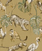 Behang jungle dieren - Behang - Muurdecoratie - Wallpaper - Vliesbehang - Zero - 0,53 x 10,05 M.