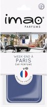 luchtverfrisser Week-end √É  Paris 11 x 7 cm rubber blauw