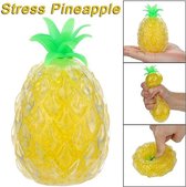 Ananas Stressbal met Waterparels – 10x7cm | Versterking van de Hand, Pols en Onderarm | Stresspeelgoed