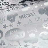 zelfklevend behang Mickey Mouse 5 meter vinyl wit