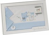 lakenset ledikant Katjes katoen blauw 3-delig
