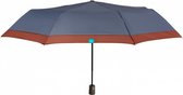 paraplu automatisch dames 96 cm microvezel blauw