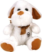 Pluche Knuffelhond met LED-Licht 30 cm Bruin/Wit