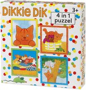 Dikkie Dik 4in1 Puzzel 4-16 Stukjes