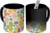 Magische Mok - Foto op Warmte Mokken - Koffiemok - Patronen - Boom - Kleuren - Jongens - Kinderen - Kids - Jongetje - Magic Mok - Beker - 350 ML - Theemok