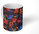 Mok - Koffiemok - Patroon - Bloem - Modern - Mokken - 350 ML - Beker - Koffiemokken - Theemok