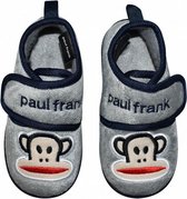 babysloffen textiel/TPR grijs/blauw maat 25-26
