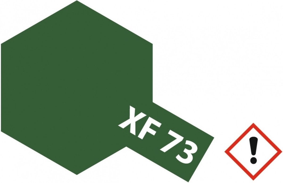 Tamiya Hobbyverf Acrylverf - XF-73 JGSDF Dark Green - Matt - Acryl - Verf potje - 10 ml