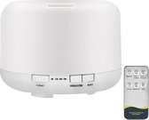 Aroma Diffuser - 500 ML - Luchtbevochtiger - Humidifier - Vernevelaar - Geurverspreider  - Aromatherapie - Afstandsbediening - 6 LED kleuren