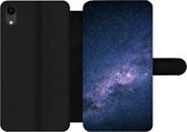 Etui pour iPhone XR Bookcase - Voie lactée - Étoiles - Espace - Avec poches - Etui portefeuille avec fermeture magnétique