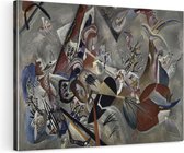 Artaza Canvas Schilderij In Grijs - Wassily Kandinsky - 120x80 - Groot - Kunst - Wanddecoratie Woonkamer