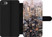 Bookcase Geschikt voor iPhone 7 telefoonhoesje - New York - NYC - Amerika - Met vakjes - Wallet case met magneetsluiting