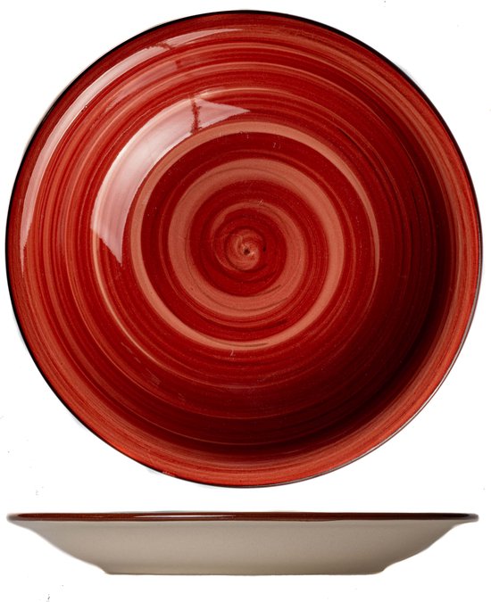 Assiette petit déjeuner (6 pièces) | Coloré | 19 cm | Poterie