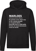 Marloes Hoodie | jarig | verjaardagkado | verjaardag kado | cadeau | Unisex | Trui | Sweater | Hoodie | Capuchon | Zwart