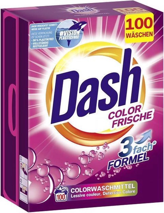 Dash Poudre à laver Color Frische 100 lavages | bol.com