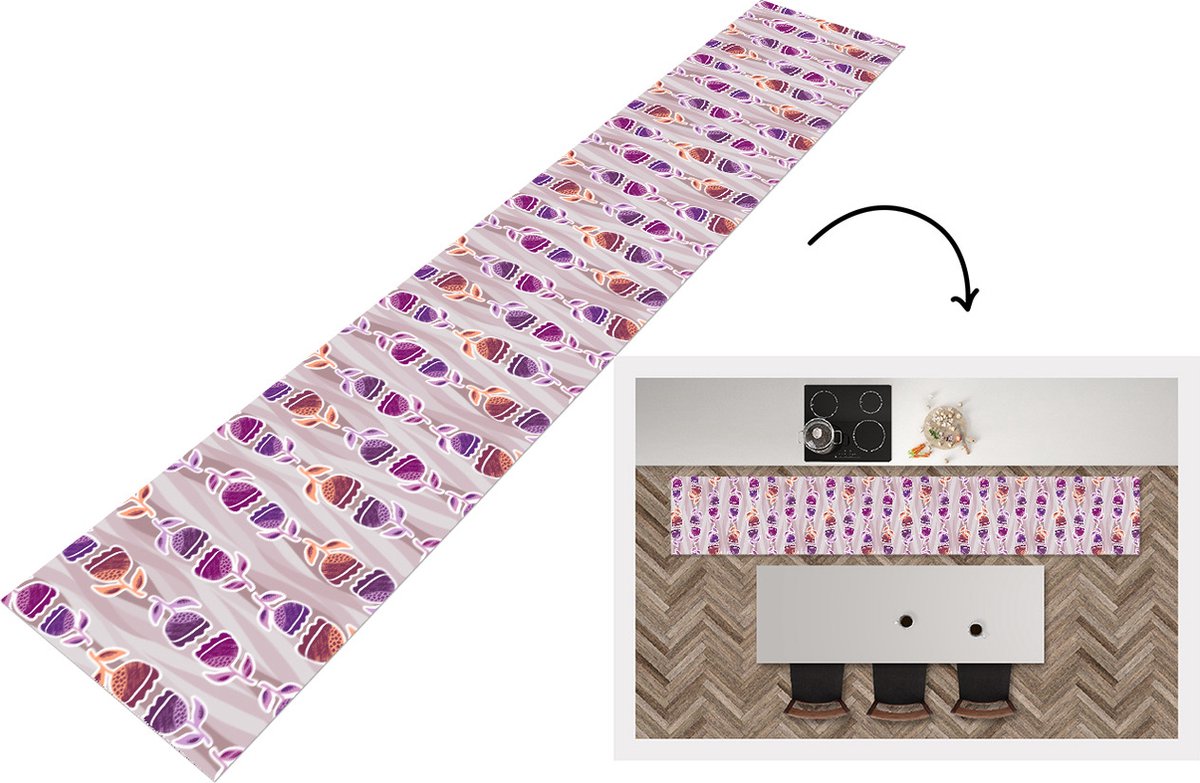 KitchenYeah Keukenloper - Keukenmat - Tulpen - Bloemen - Patroon - Keuken vloerkleed Multicolor