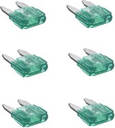 ProPlus Steekzekeringen - Mini - 30 Ampère - Groen - 6 stuks