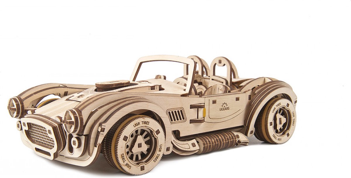 UGEARS Houten 3D Model - Drift Cobra Racing Car — afbeelding 19