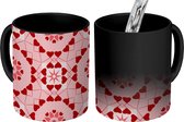 Magische Mok - Foto op Warmte Mokken - Koffiemok - Mandala - Design - Hart - Magic Mok - Beker - 350 ML - Theemok