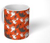 Mok - Patroon - Halloween - Spin - Mokken - 350 ML - Beker - Uitdeelcadeautjes