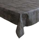 Tafelzeil/tafelkleed donker houten planken 140 x 300 cm - Tuintafelkleed - Houtlook
