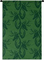 Tapisserie - Tapisserie - Motifs - Vert - Cerf - 60x90 cm - Tapisserie