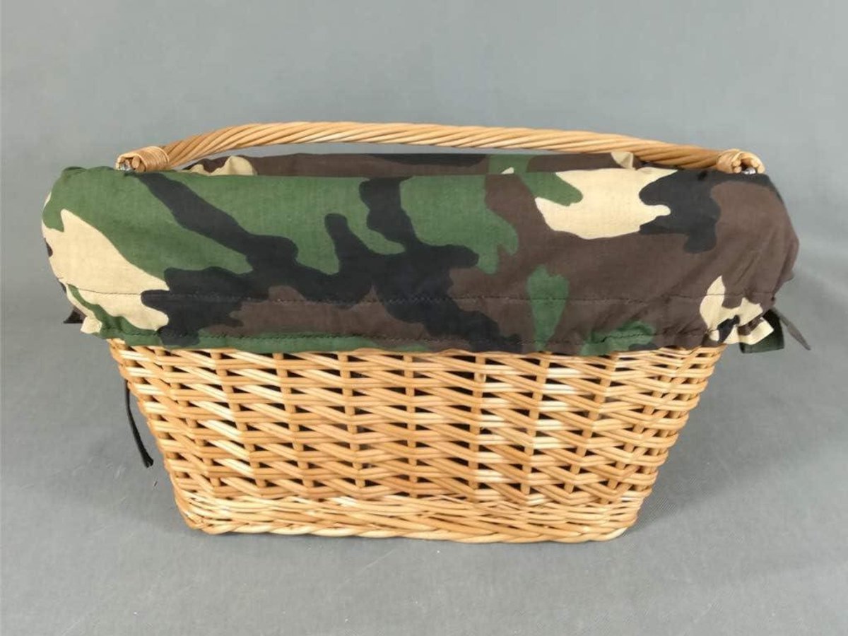 Rieten fietsmand - Wicker mand - Boodschappen doen - Handgemaakt ecologisch product - 45 x 32 x 28 cm - Natuurlijk