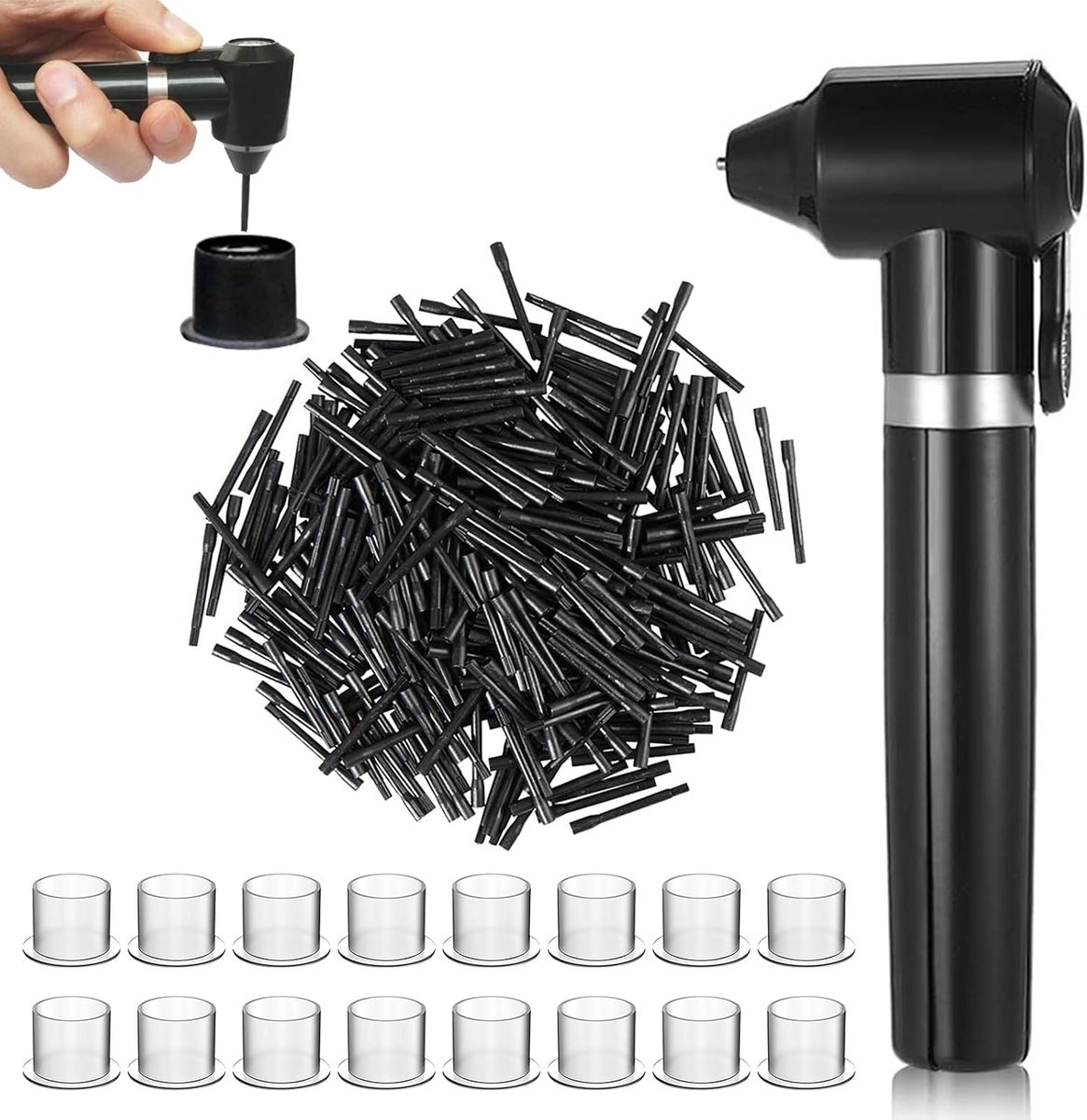 Tattoo ink mixer machine set - pigmentmixapparaat met 100 mengstokken - hygienisch en efficiënt - ShopVlot