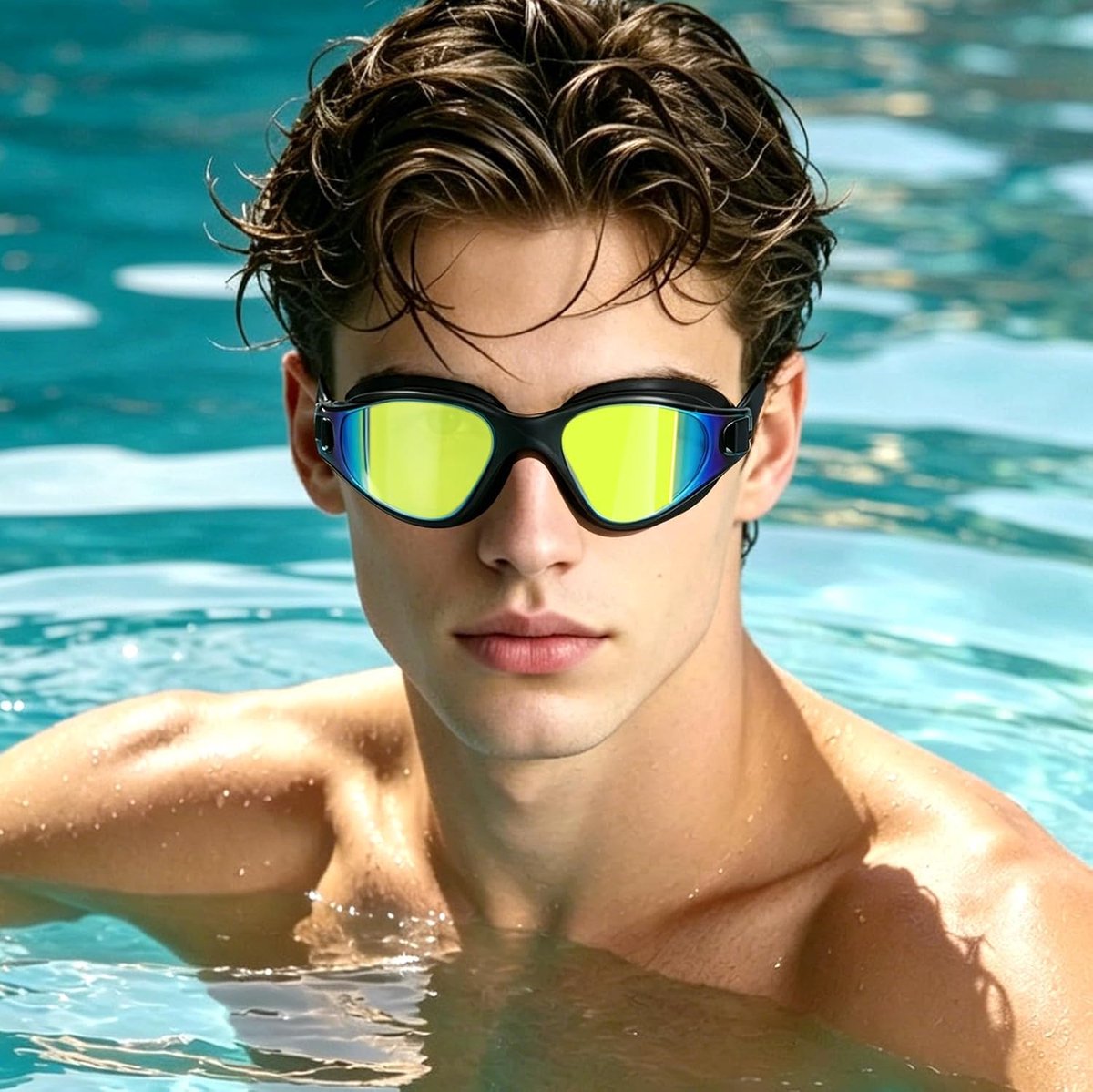 Zwemgoggles Volwassenen - UV-bescherming - 180° Panorama HD - Anti-fog en verstelbaar - Voor optimaal zwemplezier - ShopVlot