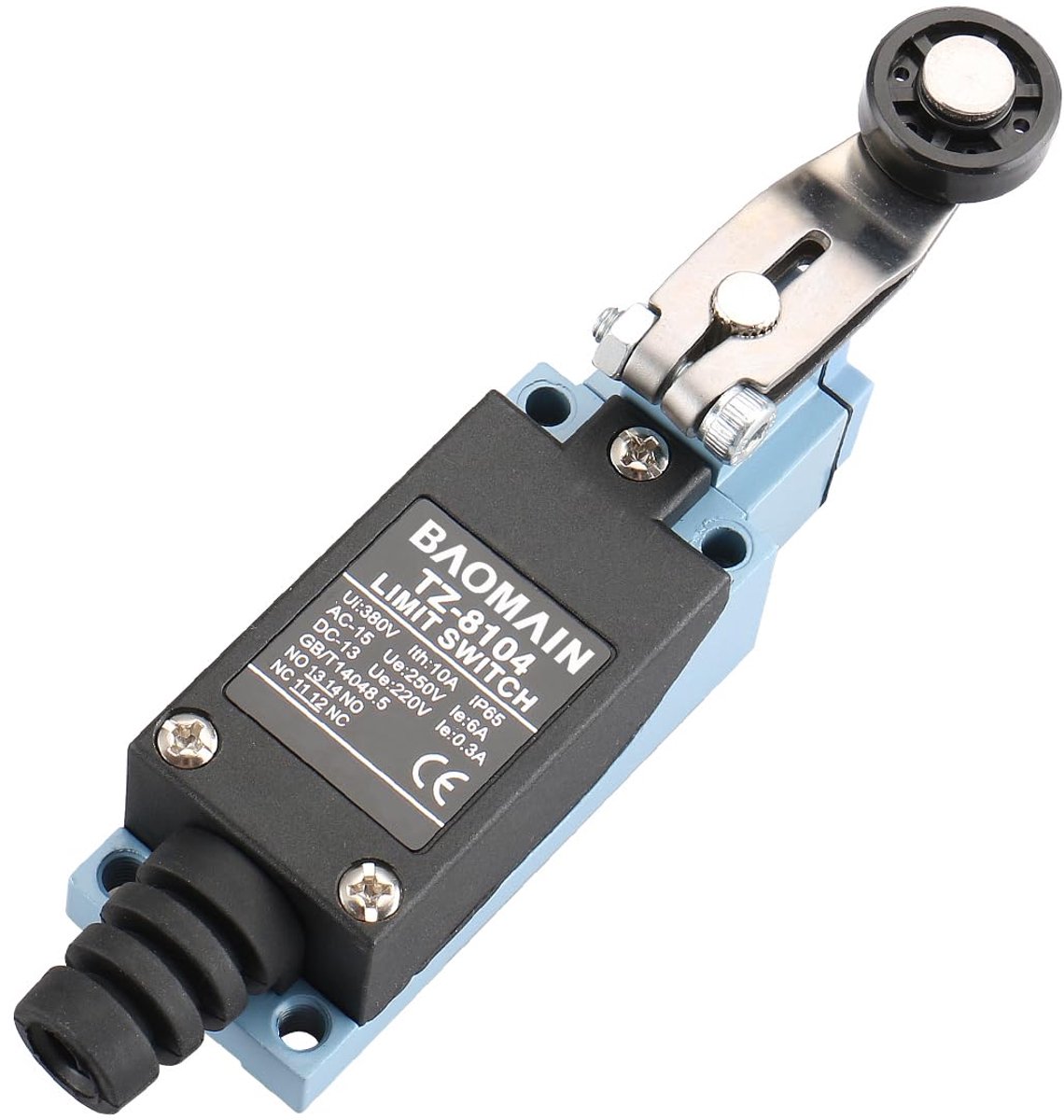 Terminal switch 10 A - draaiknop met roller - IP65 - voor veilig schakelen - ShopVlot