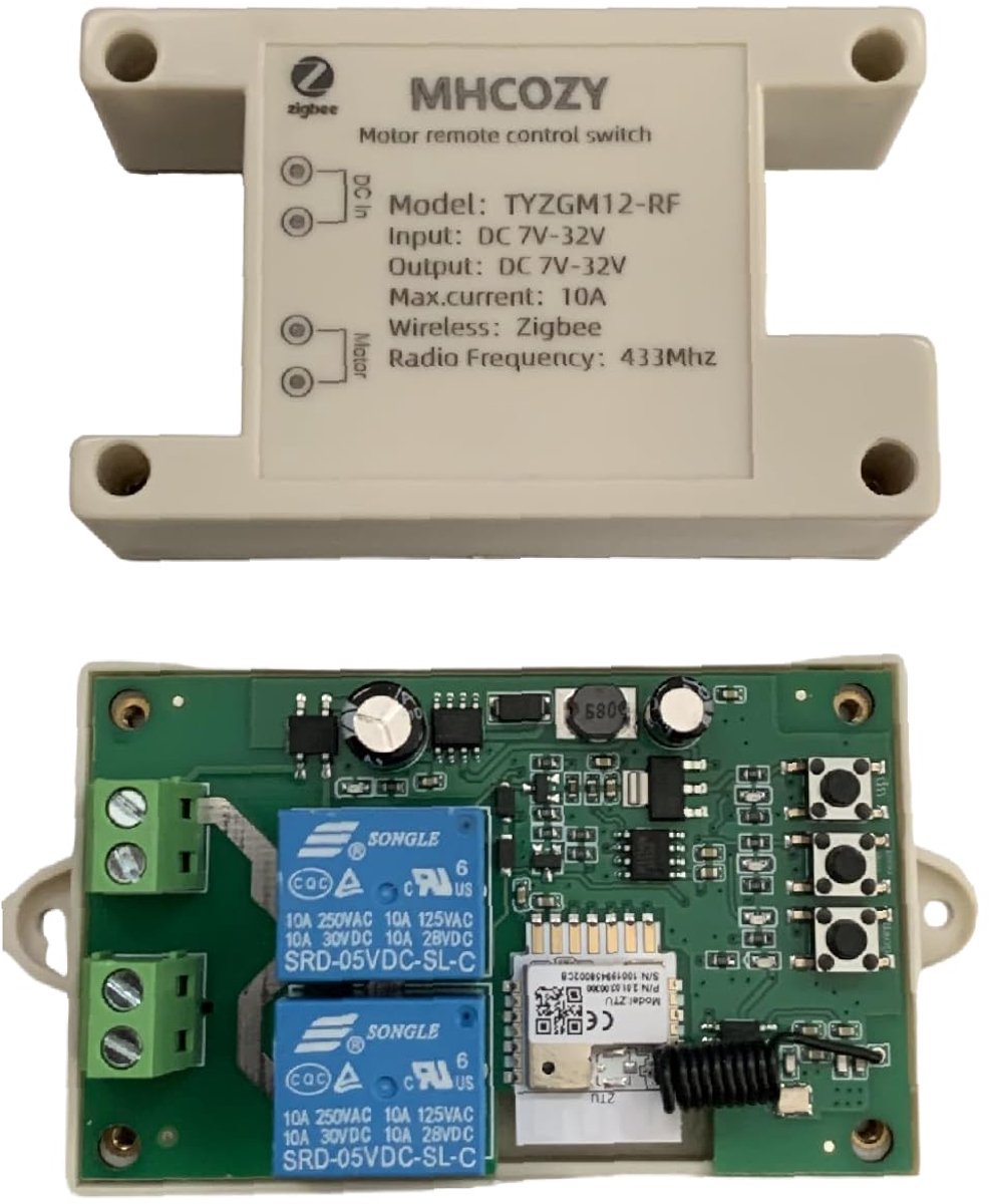 Zigbee Smart Wireless Relay Module - Voor Motor/Lineaire Actuator - Vooruit/Achteruit Bediening - ShopVlot