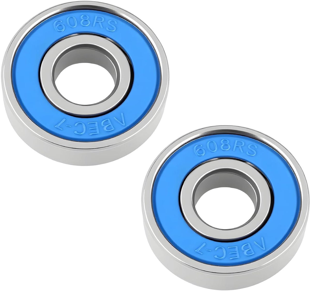 608RS kogellagers 8 x 22 x 7 mm - dubbele rubberen afdichting - wrijvingsvrij - voor motoren en freesmachines - ShopVlot