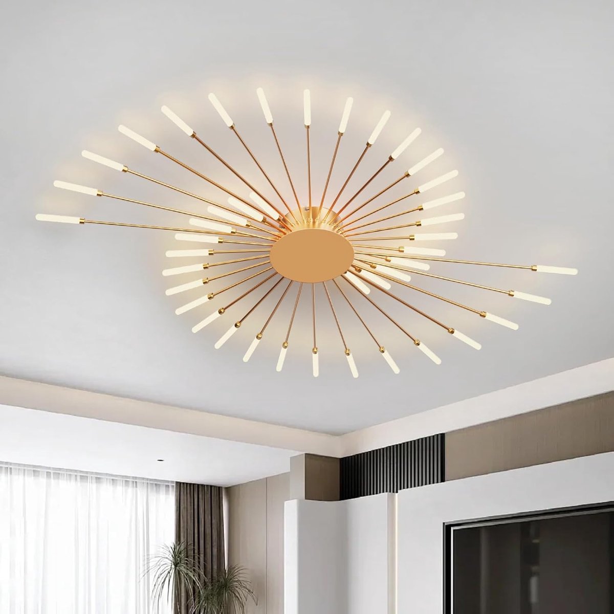 Plafondlamp LED Vuurwerk 42 Hoofden - Modern Design - 360° Sfeerverlichting - Ideaal voor Woonkamer - ShopVlot