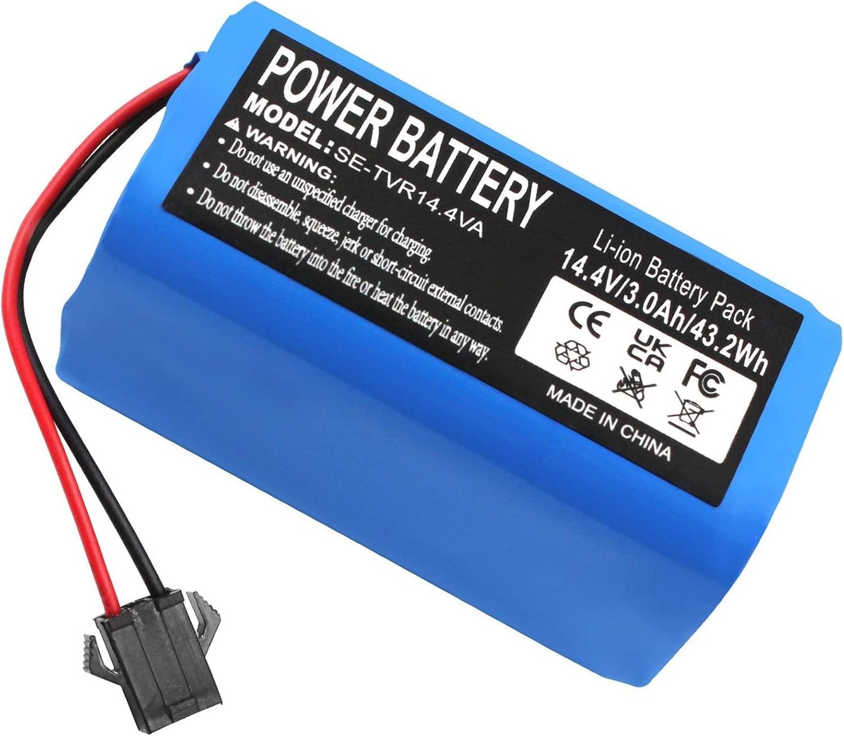 Stofzuigeraccu 3000mAh 14.4V - Li-ion - Blauw - Vervangend voor Coredy en Denkee - ShopVlot