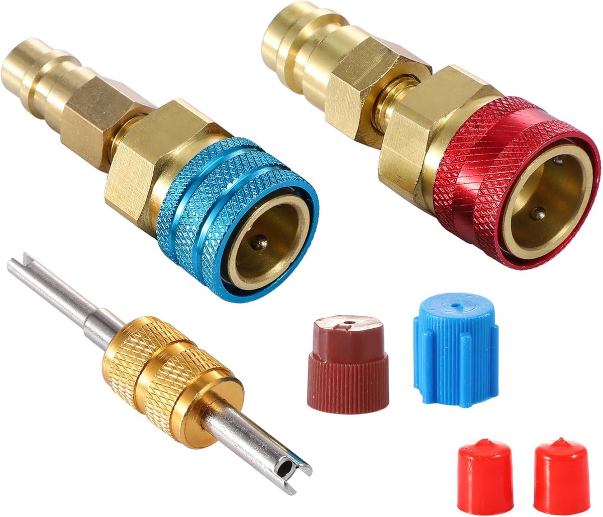 R1234YF Quick Coupler Adapter - R1234YF naar R134A - Hoge/Lage Druk - Voor Auto Airconditioning - ShopVlot