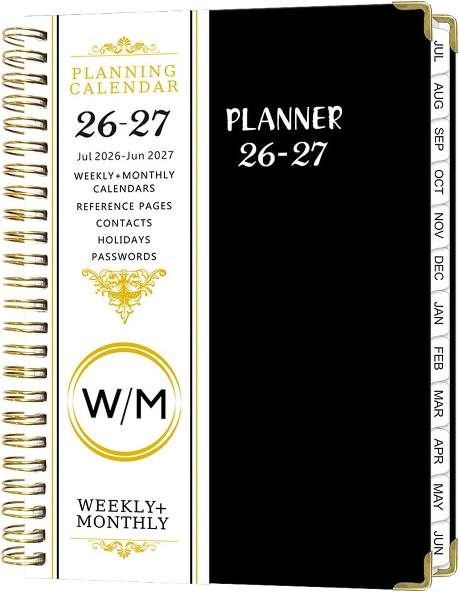 A5 dagboek leraar planner - academisch dagboek 2026-2027 - elastische sluiting - boost productiviteit - ShopVlot