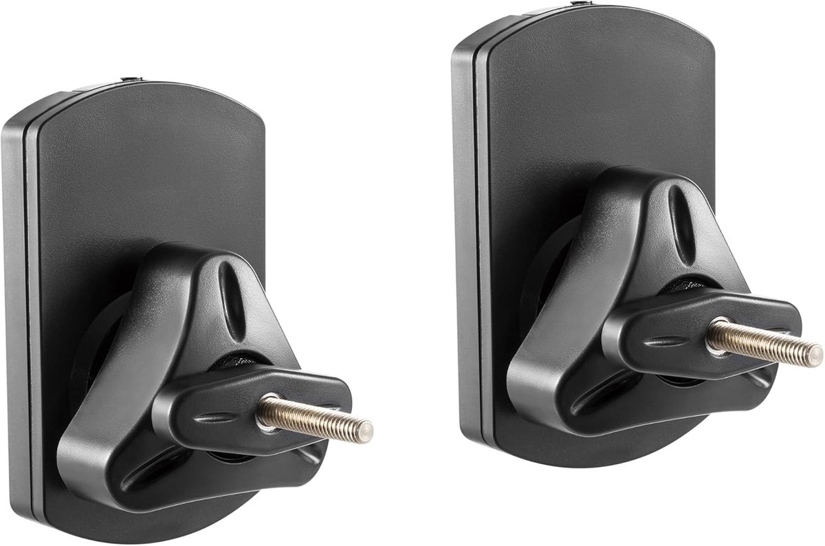 speaker wandbeugel set van 2 - universeel zwart - maximaal 10 kg - eenvoudig te monteren - ShopVlot