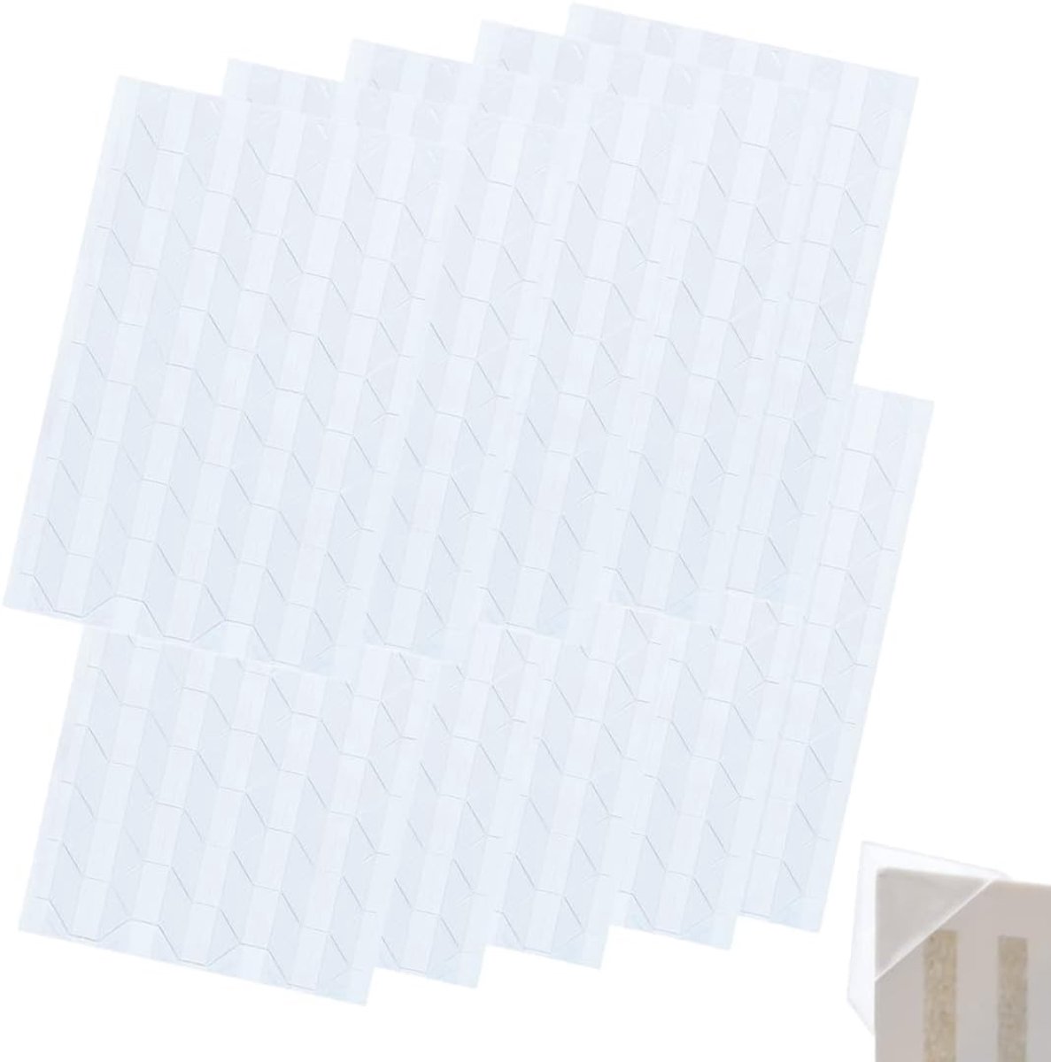 Foto-stick-hoeken 1020 stuks - zelfklevend - transparante afdekking - ideaal voor scrapbook en fotoalbum - ShopVlot