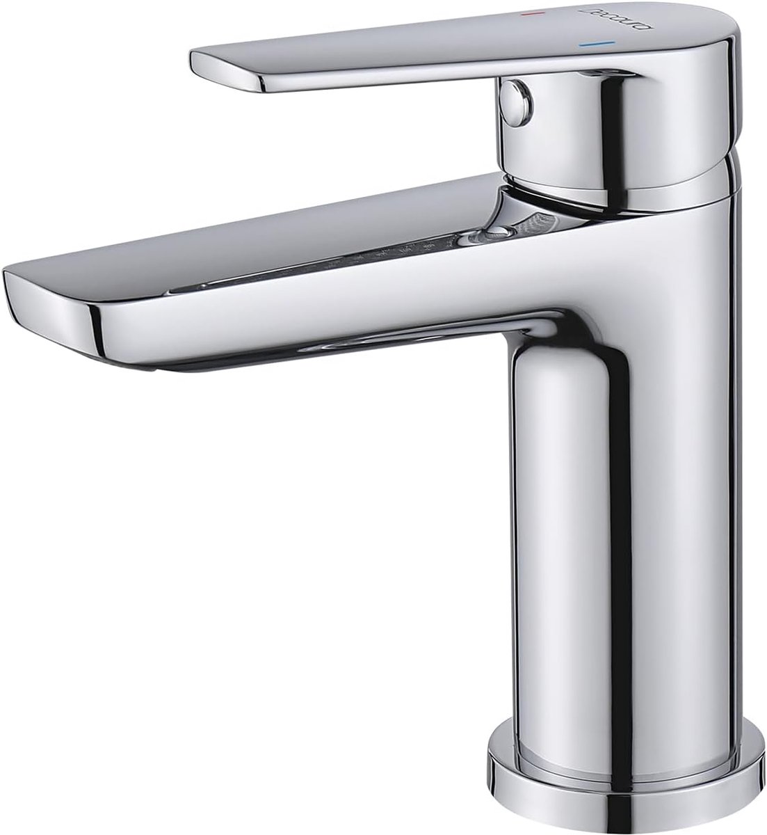 Badkamerkraan klein - messing - chroom - waterbesparende mixer voor gastentoilet - ShopVlot